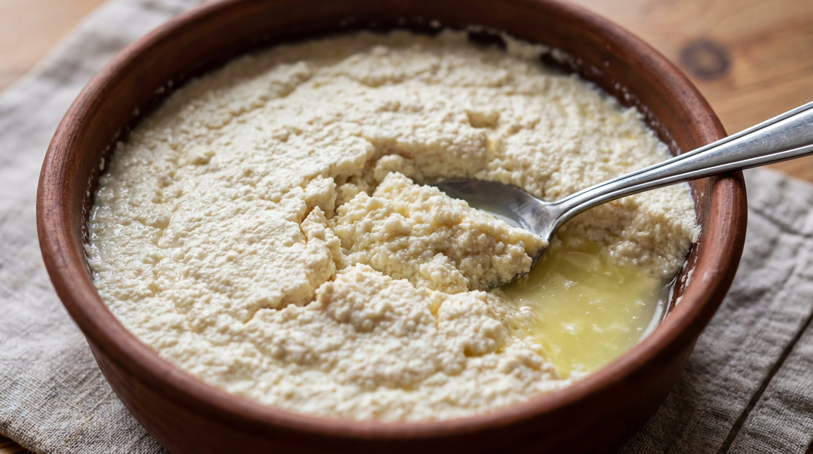 Fermenting naturally — traditional bilona stage photograph