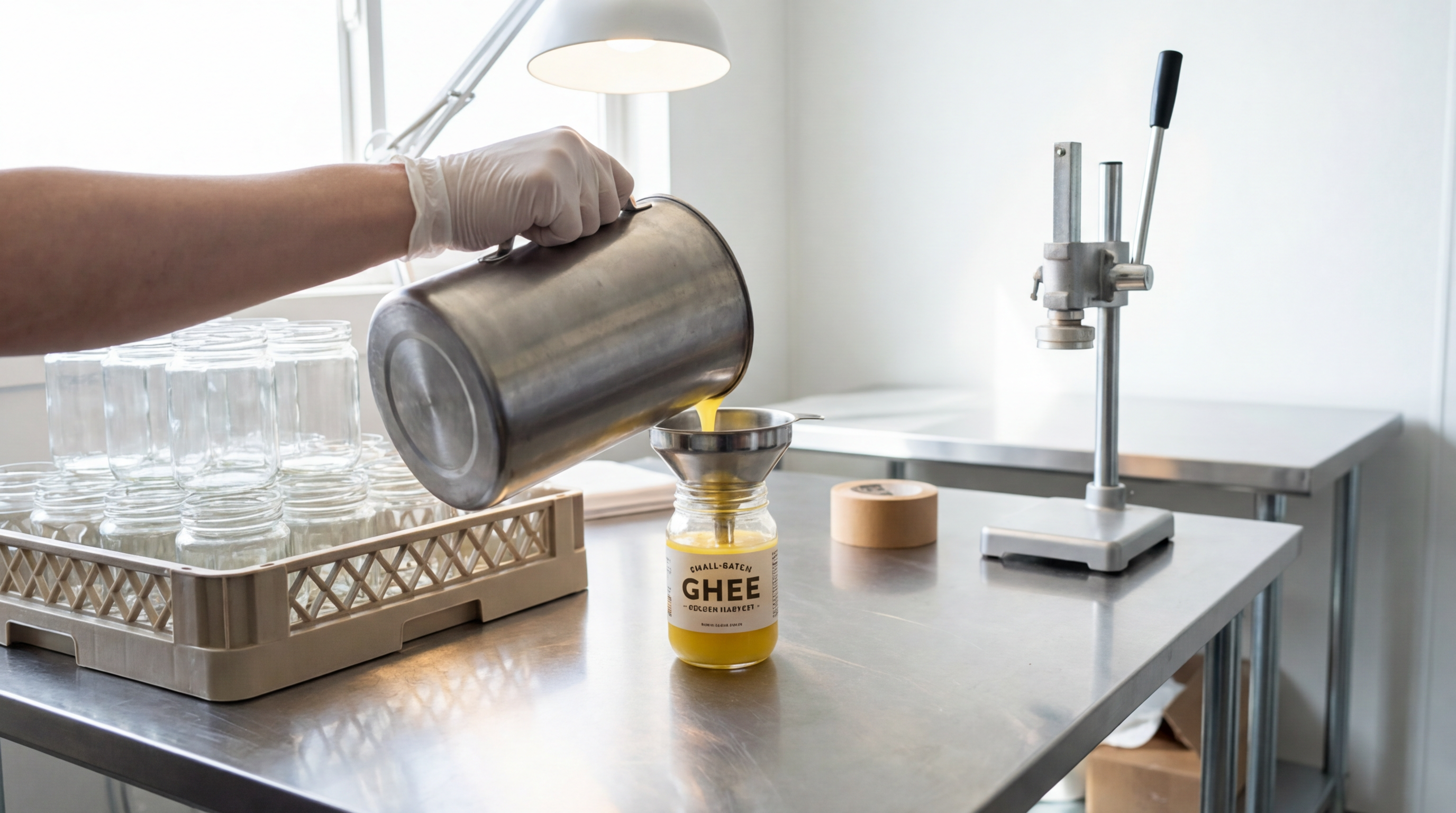Clean packing and delivery — traditional bilona stage photograph